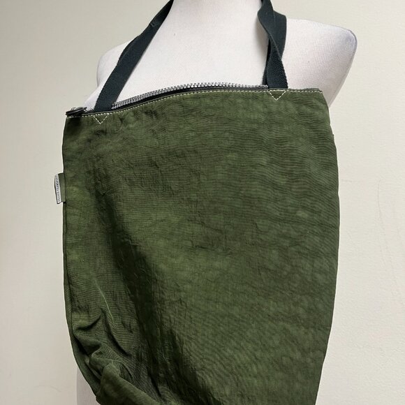 Kipling Army green zip bag tote zipper - Picture 5 of 7